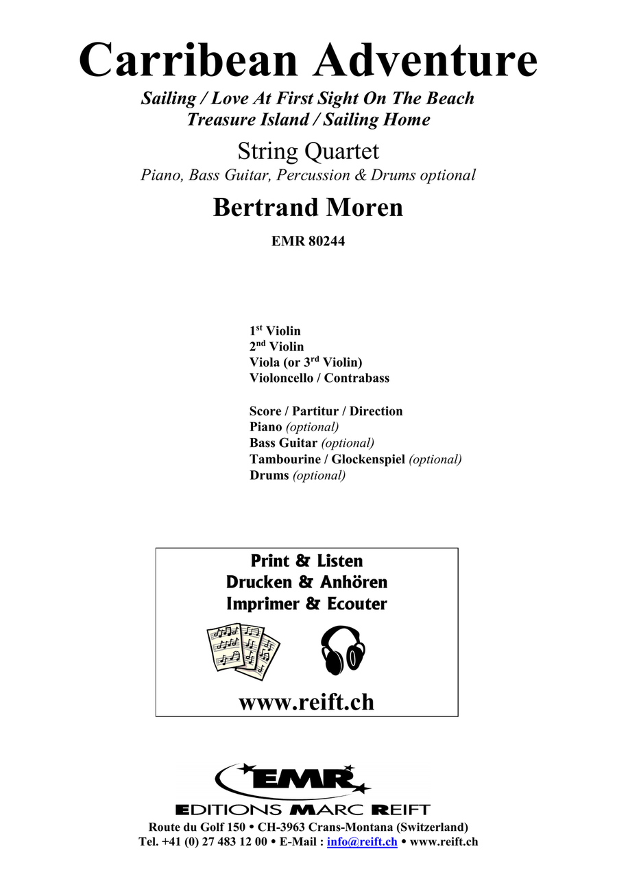 Carribean Adventure Carribean Adventure String Quartet scores gallery preview page 2