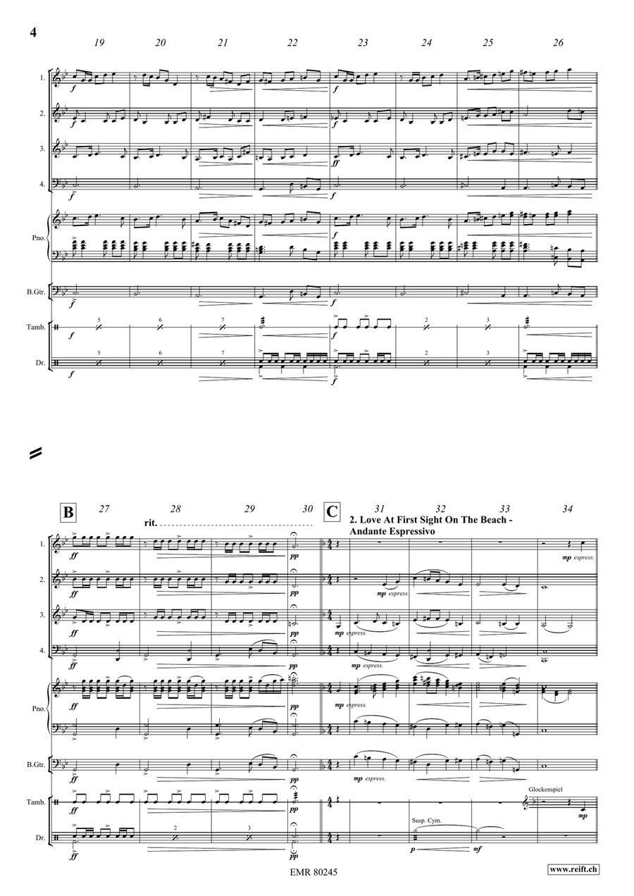 Carribean Adventure Carribean Adventure Brass Quartet scores gallery preview page 5