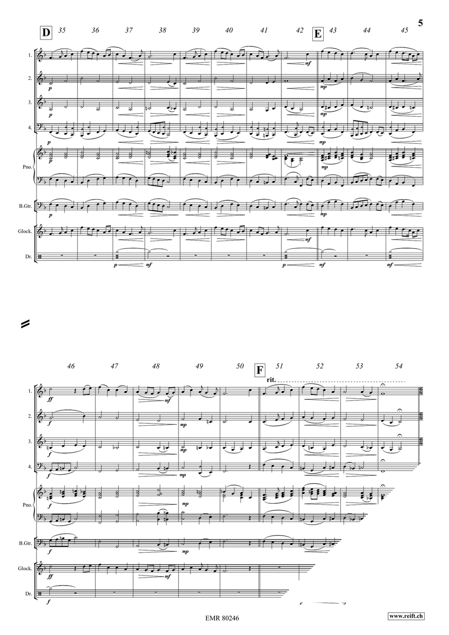 Carribean Adventure Woodwind Quartet scores gallery preview page 6