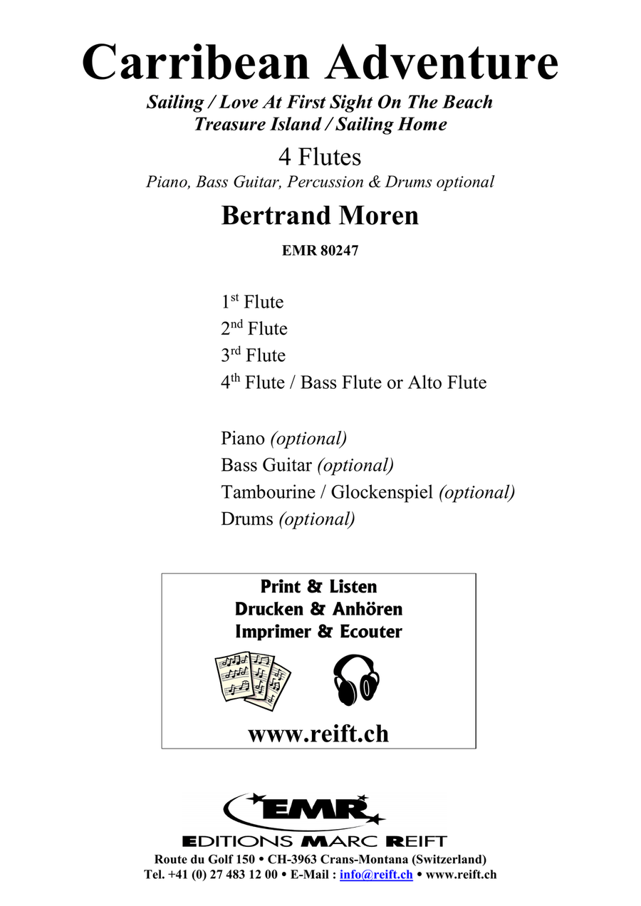 Carribean Adventure Carribean Adventure Flute Quartet scores gallery preview page 2