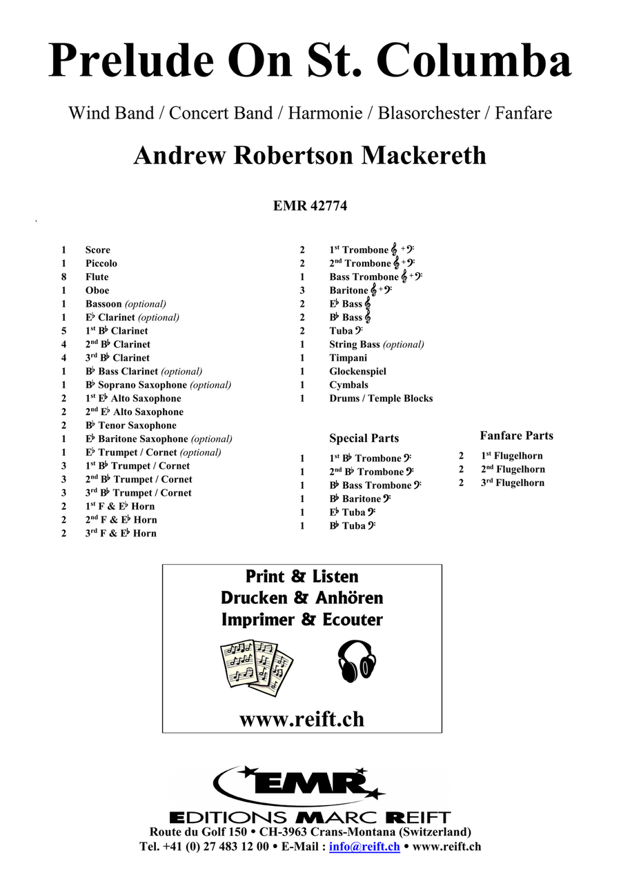 Prelude On St. Columba Prelude On St. Columba Concert Band scores gallery preview page 2