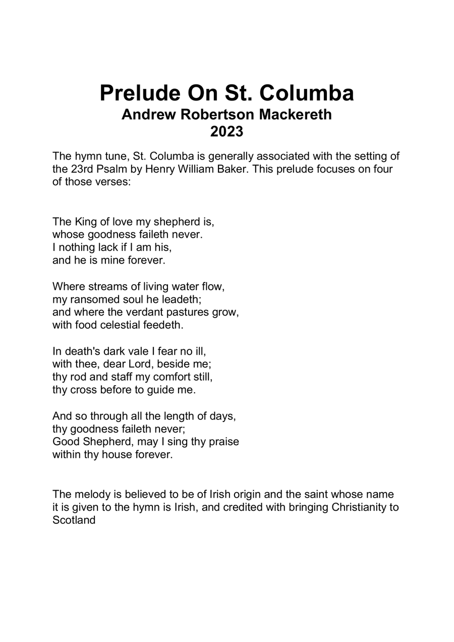 Prelude On St. Columba Prelude On St. Columba Concert Band scores gallery preview page 4