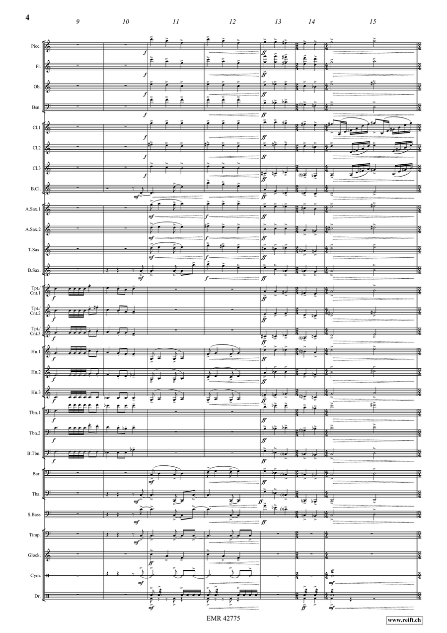 Intrada On Old 100th Intrada On Old 100th Concert Band scores gallery preview page 6
