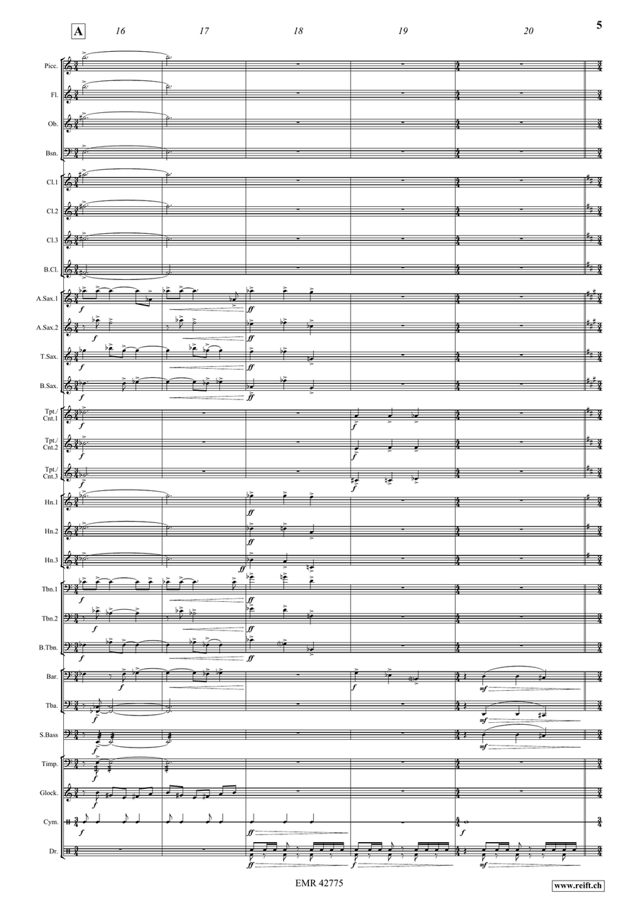 Intrada On Old 100th Intrada On Old 100th Concert Band scores gallery preview page 7