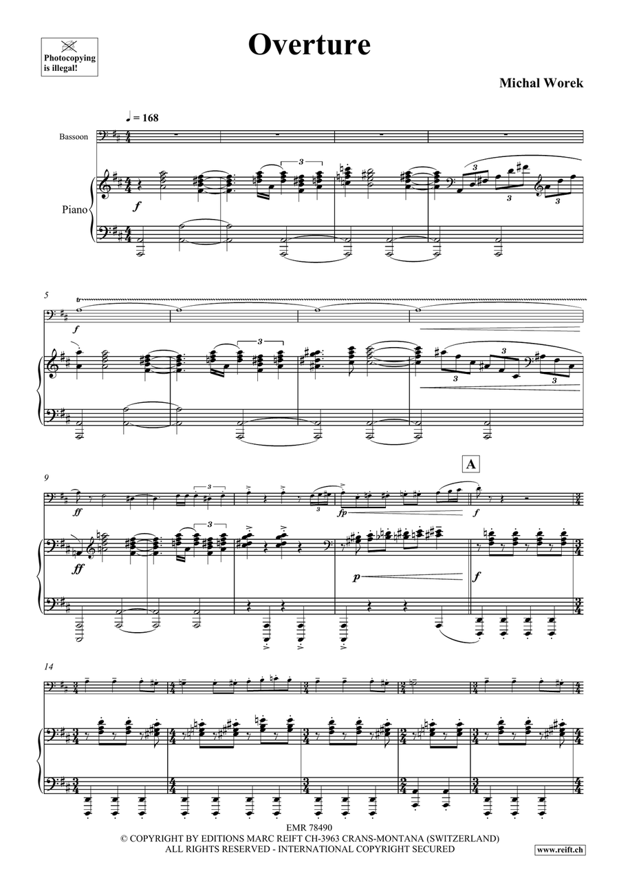 Overture Overture Bassoon Solo scores gallery preview page 5
