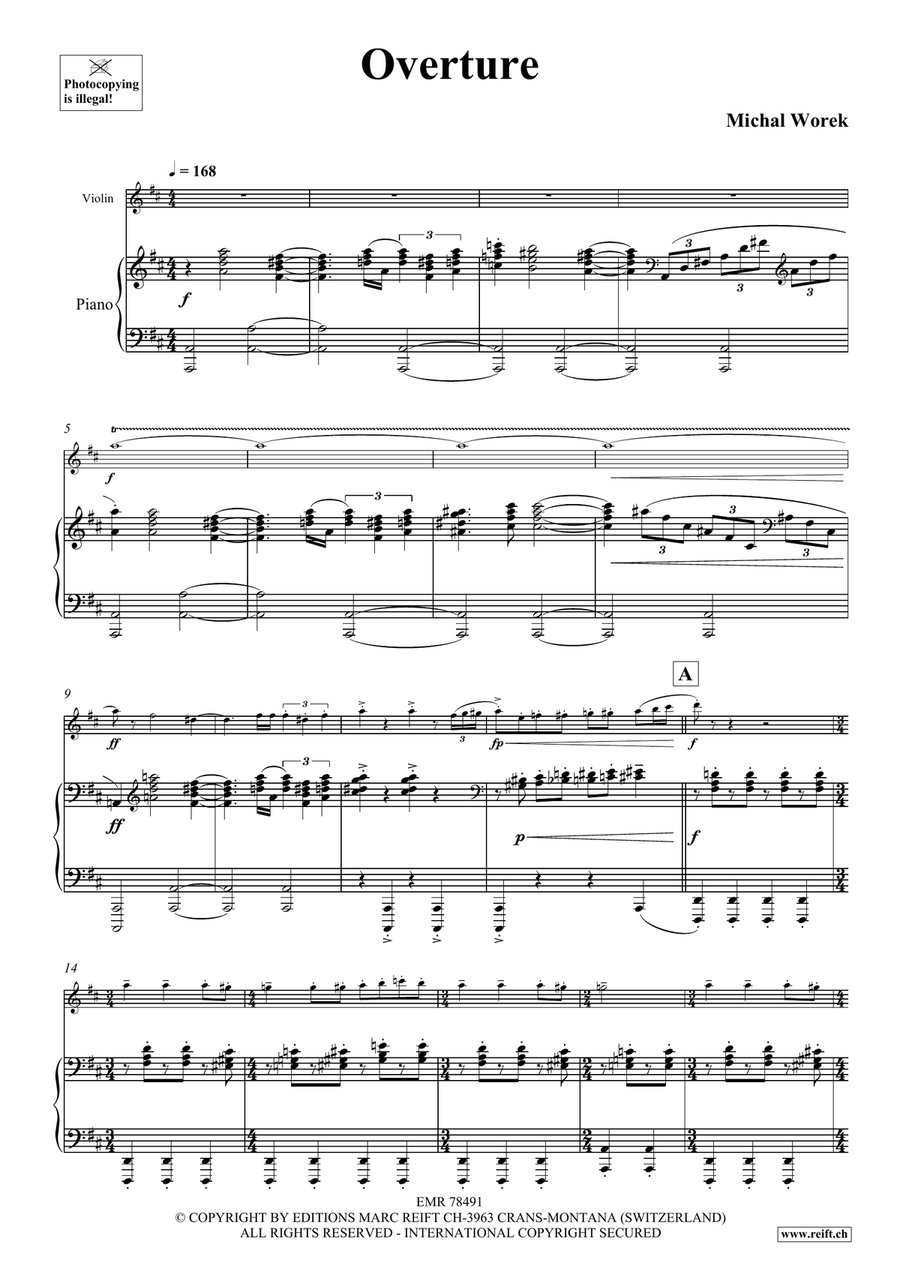 Overture Overture Violin Solo scores gallery preview page 5