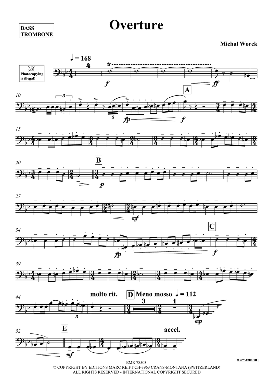 Overture Overture Bass Trombone scores gallery preview page 4