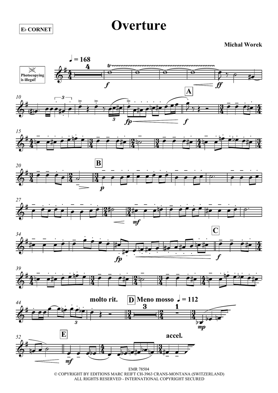 Overture Overture Cornet scores gallery preview page 4