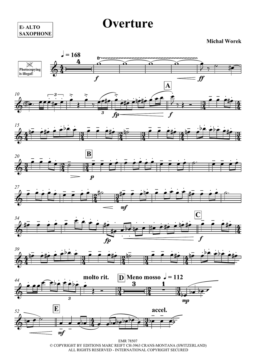 Overture Overture Alto Saxophone scores gallery preview page 4