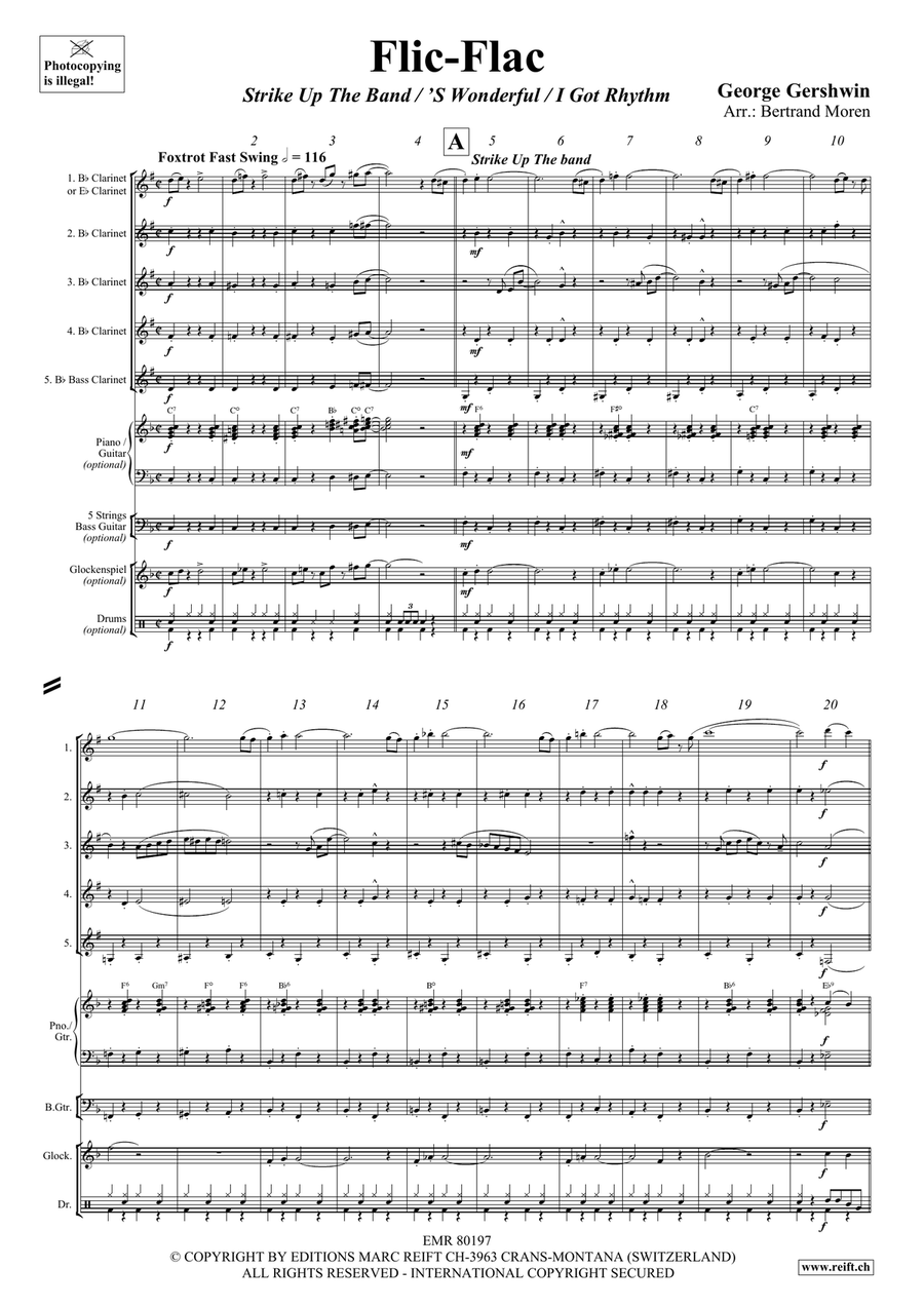 Flic-Flac Flic-Flac Clarinet Quintet scores gallery preview page 3