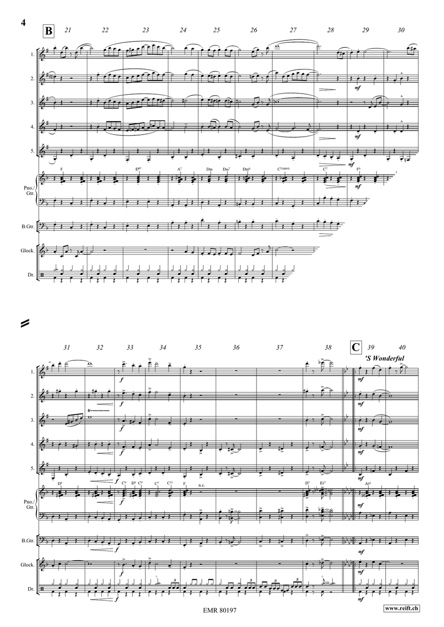 Flic-Flac Flic-Flac Clarinet Quintet scores gallery preview page 4