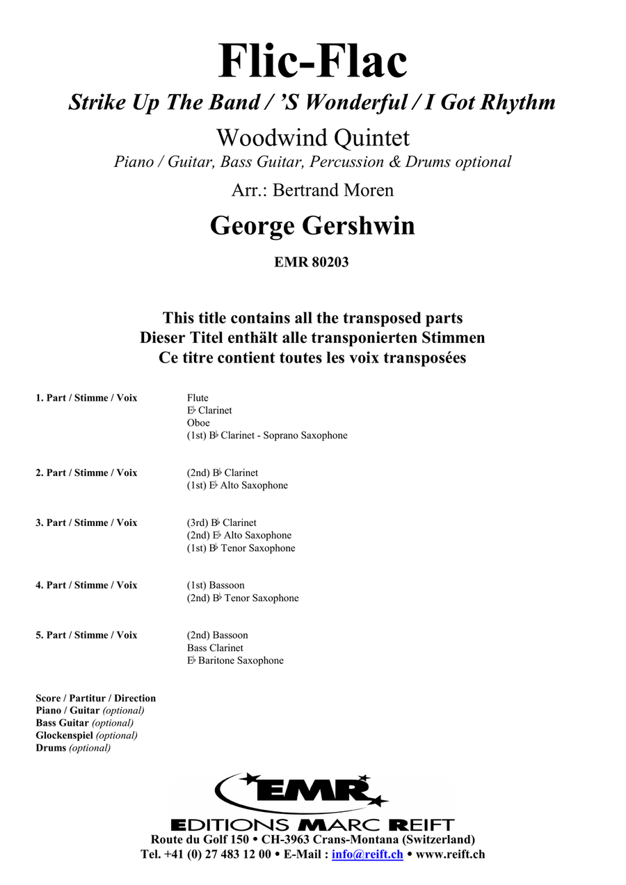 Flic-Flac Flic-Flac Woodwind Quintet scores gallery preview page 2