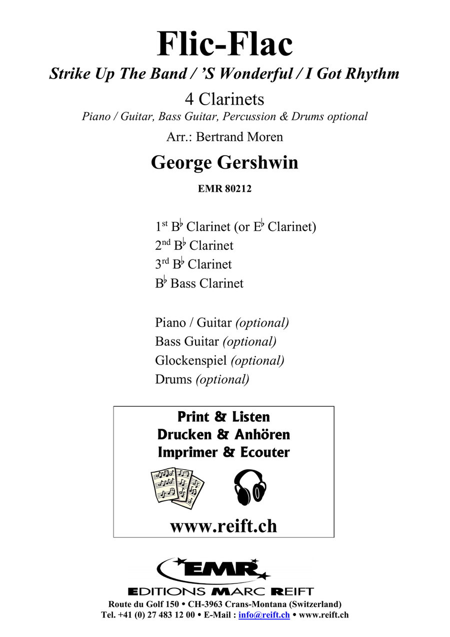 Flic-Flac Flic-Flac Clarinet Quartet scores gallery preview page 2
