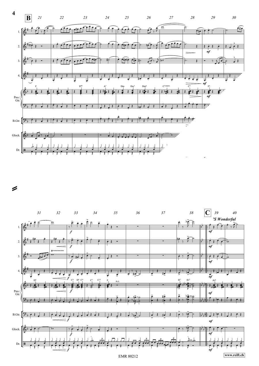 Flic-Flac Flic-Flac Clarinet Quartet scores gallery preview page 4
