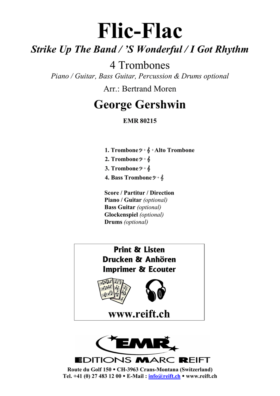 Flic-Flac Flic-Flac Trombone Quartet scores gallery preview page 2