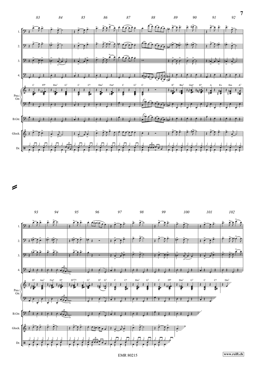 Flic-Flac Flic-Flac Trombone Quartet scores gallery preview page 7