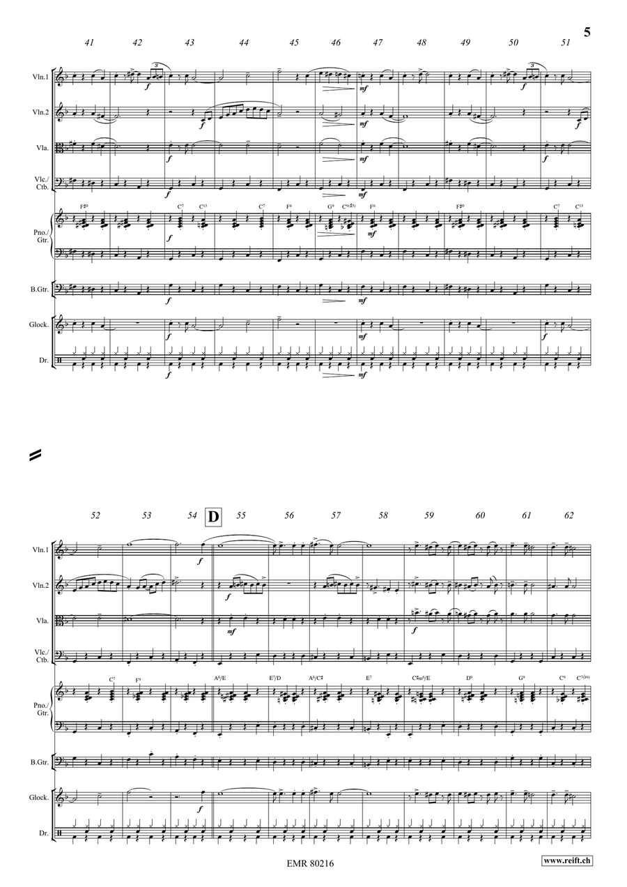 Flic-Flac Flic-Flac String Quartet scores gallery preview page 5