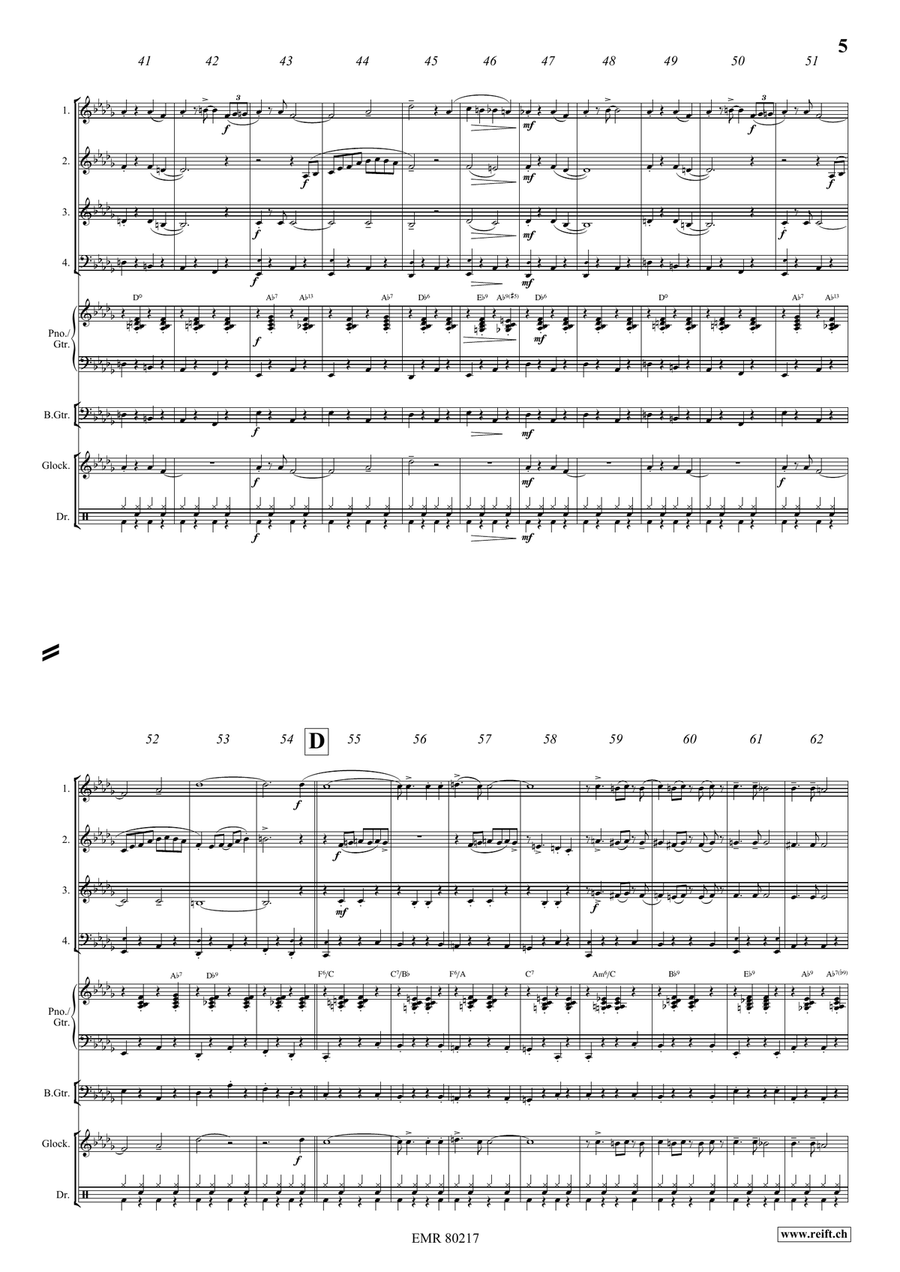 Flic-Flac Flic-Flac Brass Quartet scores gallery preview page 5