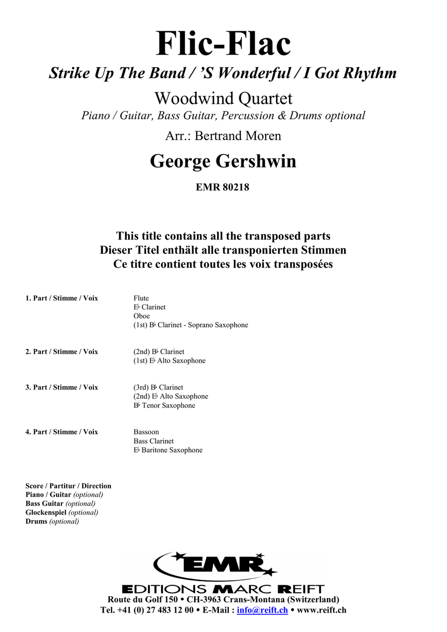 Flic-Flac Flic-Flac Woodwind Quartet scores gallery preview page 2