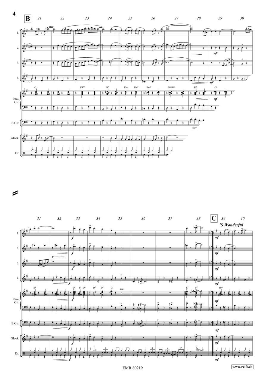Flic-Flac Flic-Flac Flute Quartet scores gallery preview page 4