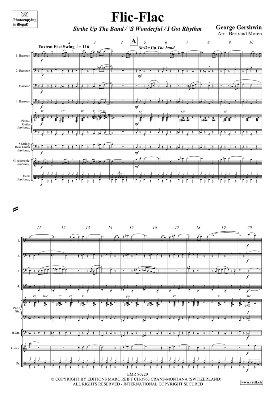 Flic-Flac Flic-Flac Bassoon Quartet scores gallery preview page 3