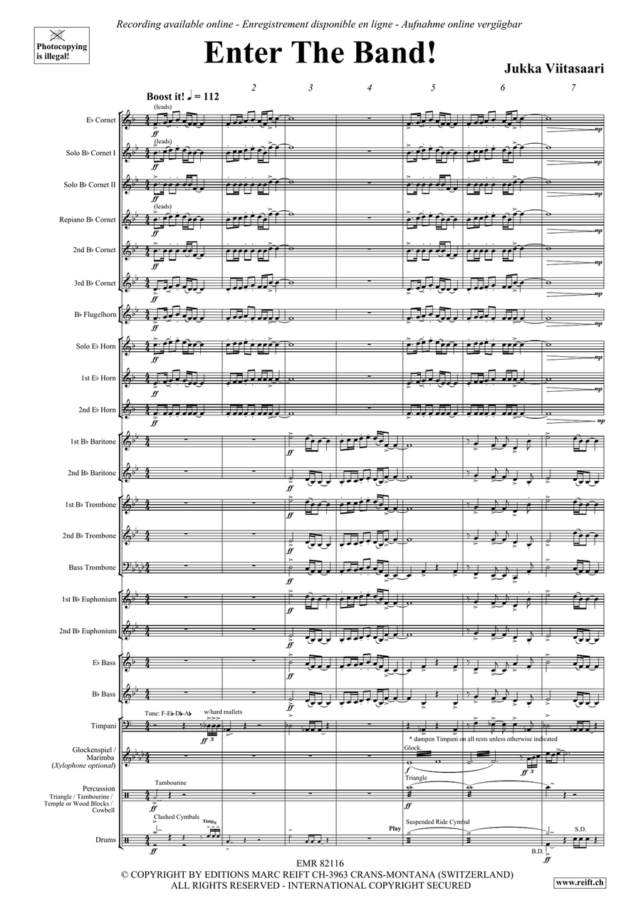 Enter The Band! Enter The Band! Brass Band scores gallery preview page 4