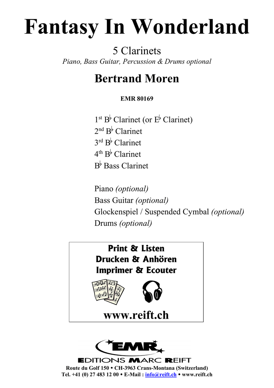 Fantasy In Wonderland Fantasy In Wonderland Clarinet Quintet scores gallery preview page 2