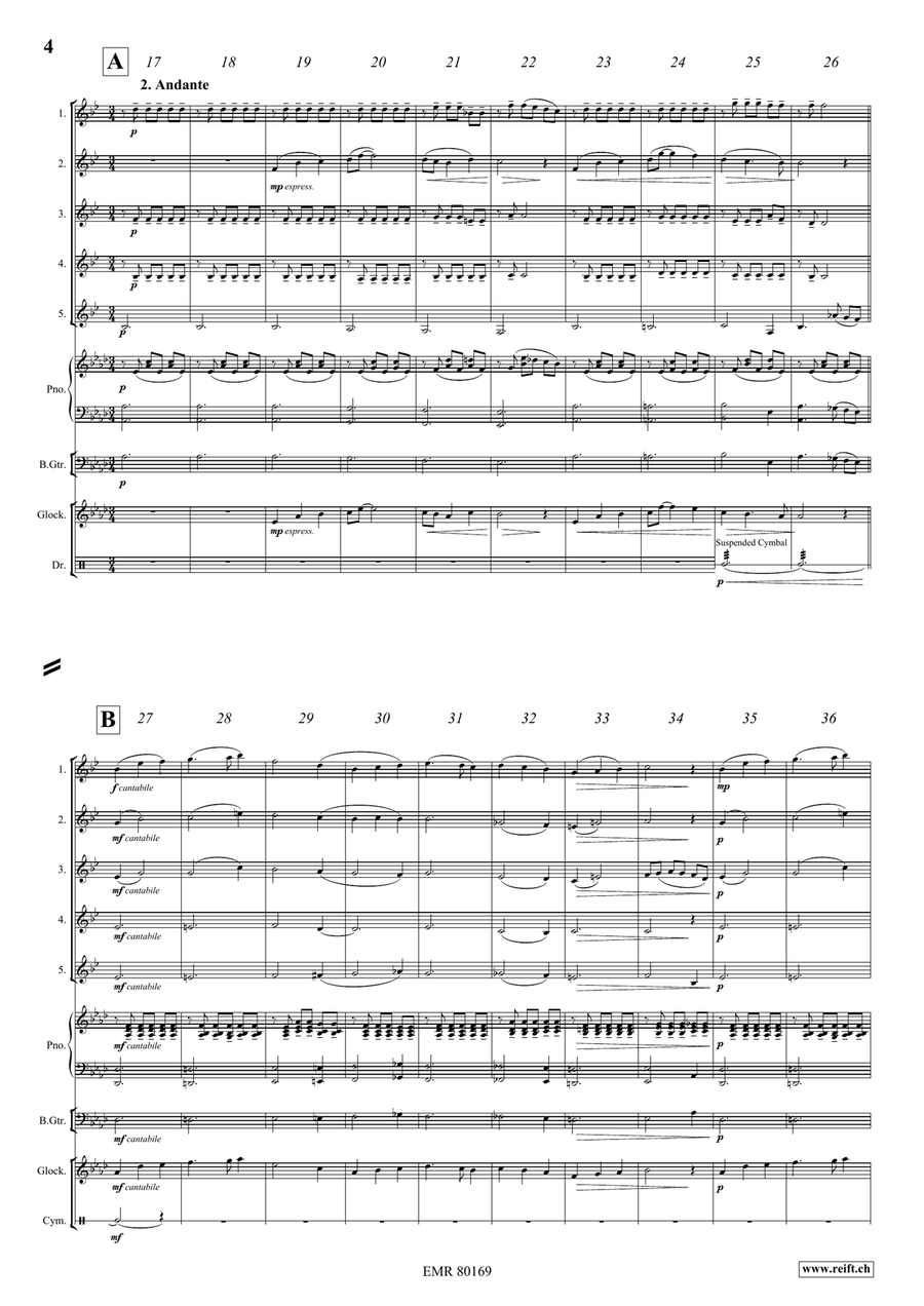Fantasy In Wonderland Fantasy In Wonderland Clarinet Quintet scores gallery preview page 5