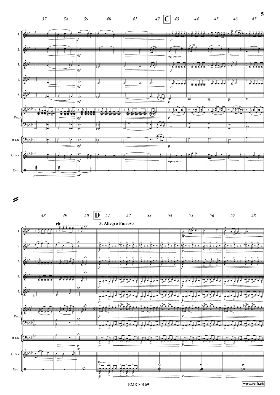 Fantasy In Wonderland Fantasy In Wonderland Clarinet Quintet scores gallery preview page 6