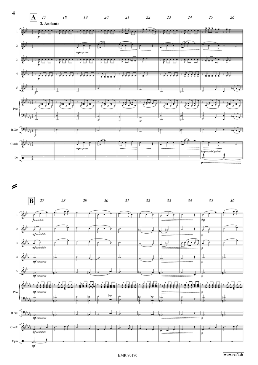 Fantasy In Wonderland Fantasy In Wonderland Saxophone Quintet scores gallery preview page 5
