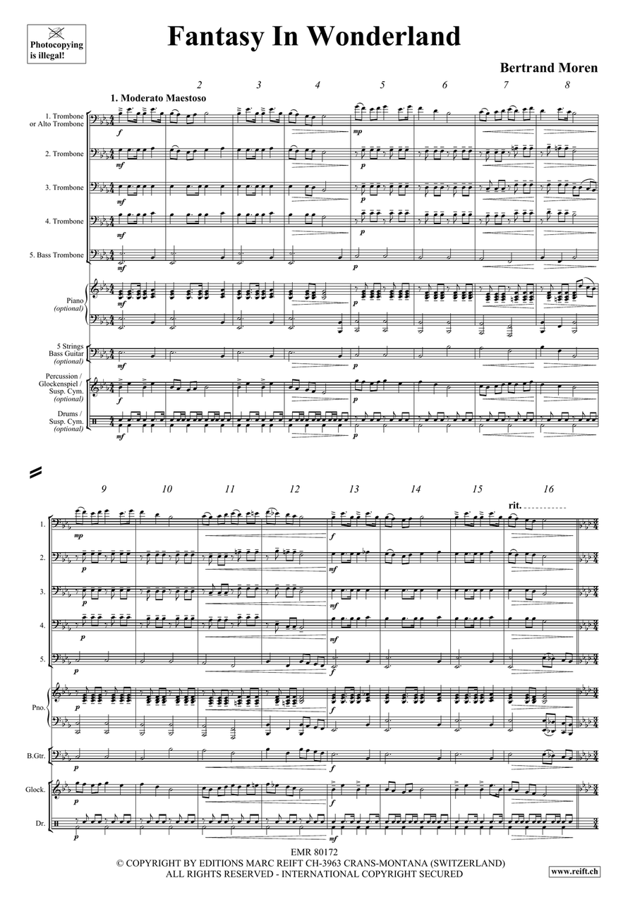 Fantasy In Wonderland Fantasy In Wonderland Trombone scores gallery preview page 4