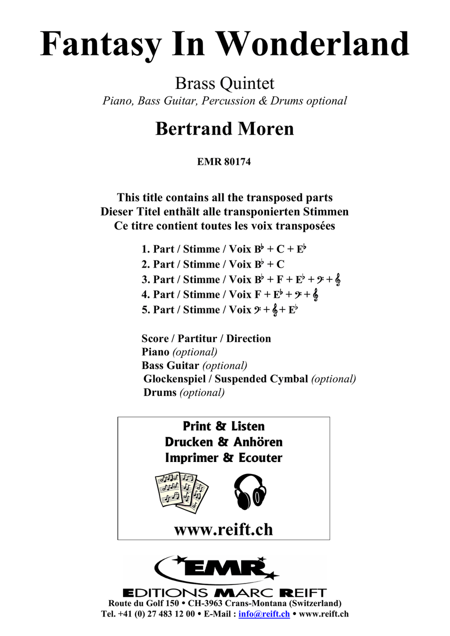Fantasy In Wonderland Fantasy In Wonderland Brass Quintet scores gallery preview page 2