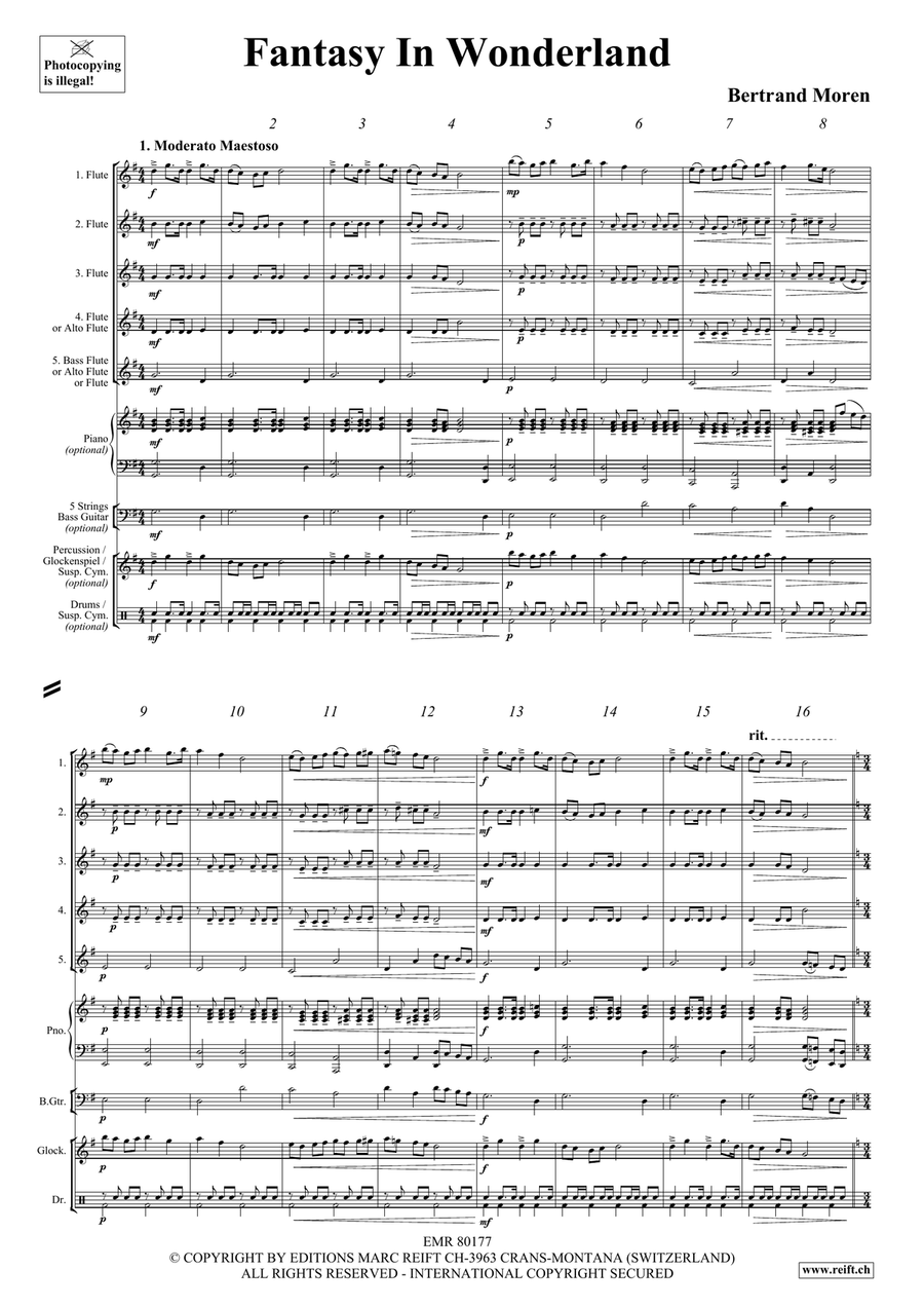 Fantasy In Wonderland Fantasy In Wonderland Flute scores gallery preview page 4