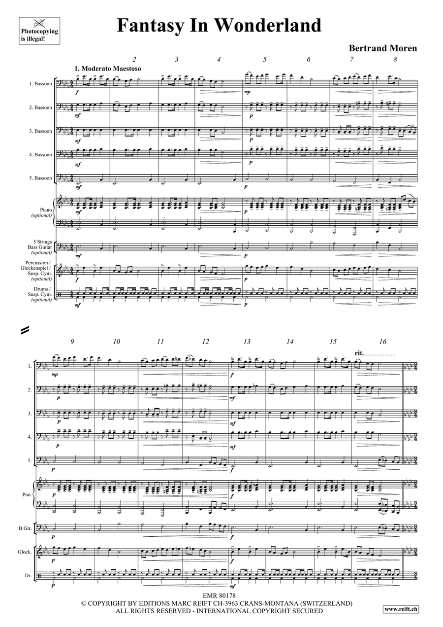 Fantasy In Wonderland Fantasy In Wonderland Bassoon scores gallery preview page 4