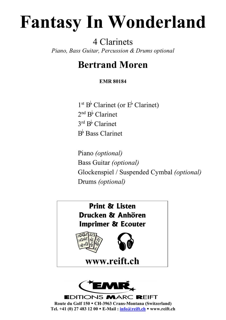 Fantasy In Wonderland Fantasy In Wonderland Clarinet Quartet scores gallery preview page 2