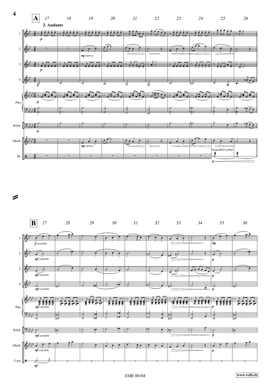 Fantasy In Wonderland Fantasy In Wonderland Clarinet Quartet scores gallery preview page 5