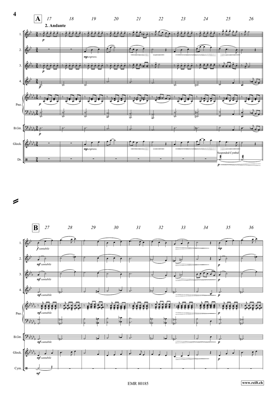Fantasy In Wonderland Fantasy In Wonderland Saxophone Quartet scores gallery preview page 5