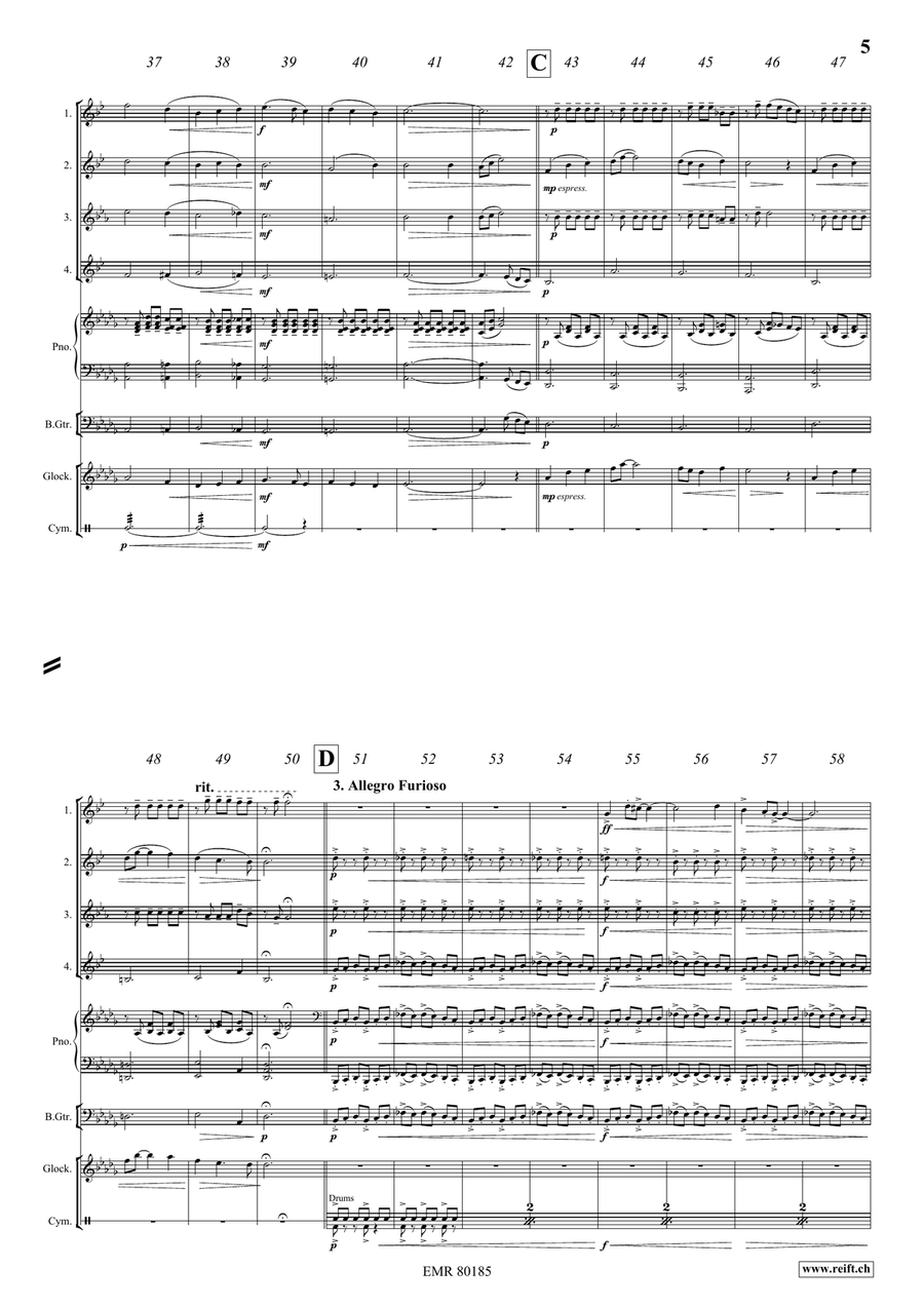 Fantasy In Wonderland Fantasy In Wonderland Saxophone Quartet scores gallery preview page 6