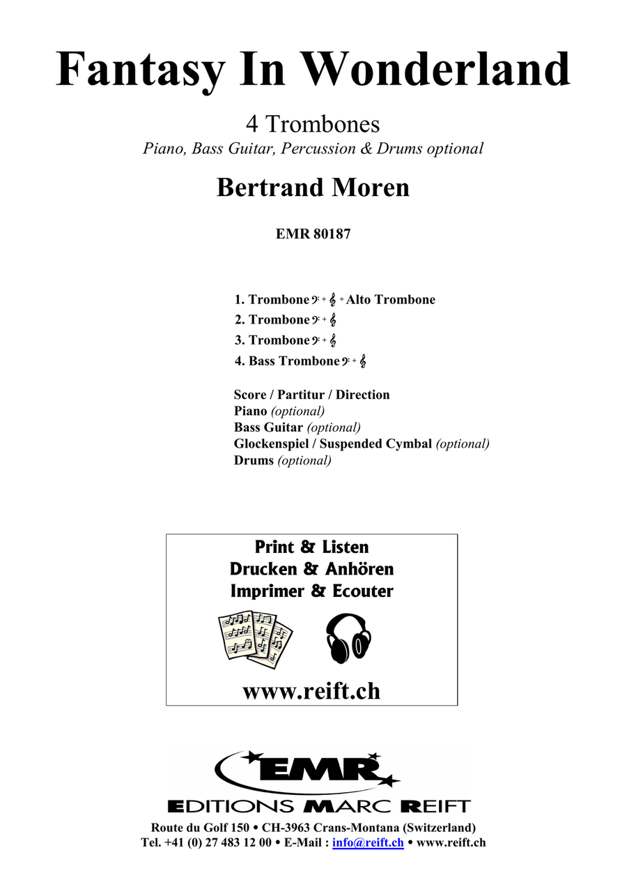 Fantasy In Wonderland Fantasy In Wonderland Trombone Quartet scores gallery preview page 2