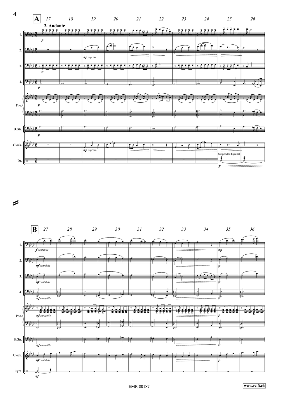 Fantasy In Wonderland Fantasy In Wonderland Trombone Quartet scores gallery preview page 5