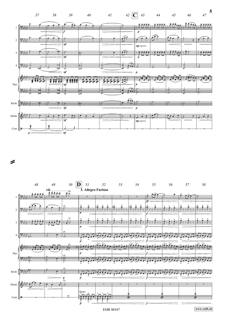 Fantasy In Wonderland Fantasy In Wonderland Trombone Quartet scores gallery preview page 6