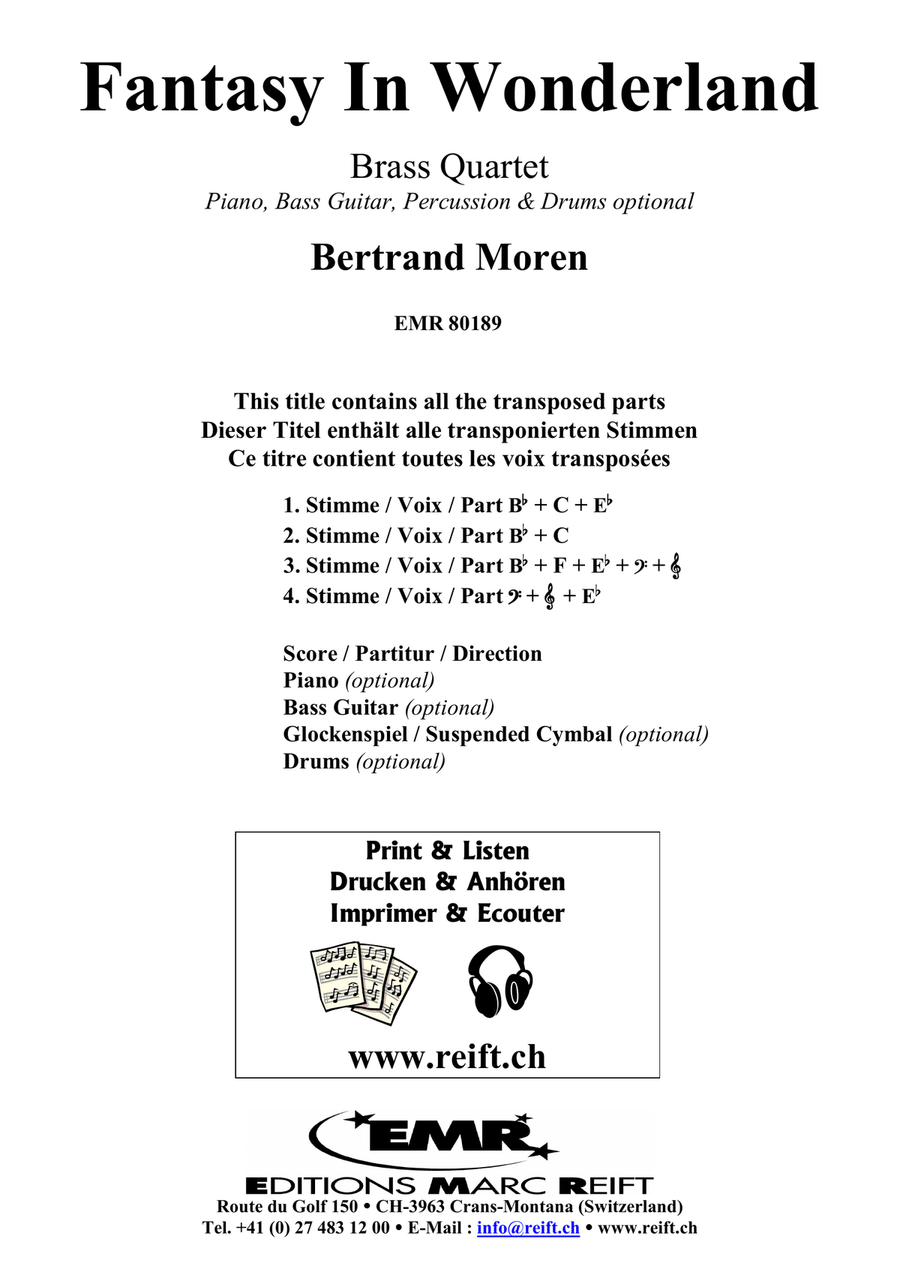 Fantasy In Wonderland Fantasy In Wonderland Brass Quartet scores gallery preview page 2