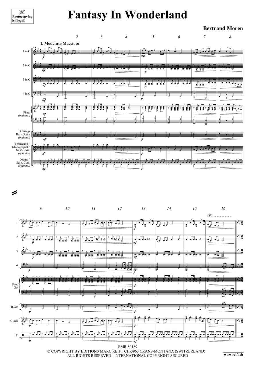 Fantasy In Wonderland Fantasy In Wonderland Brass Quartet scores gallery preview page 4