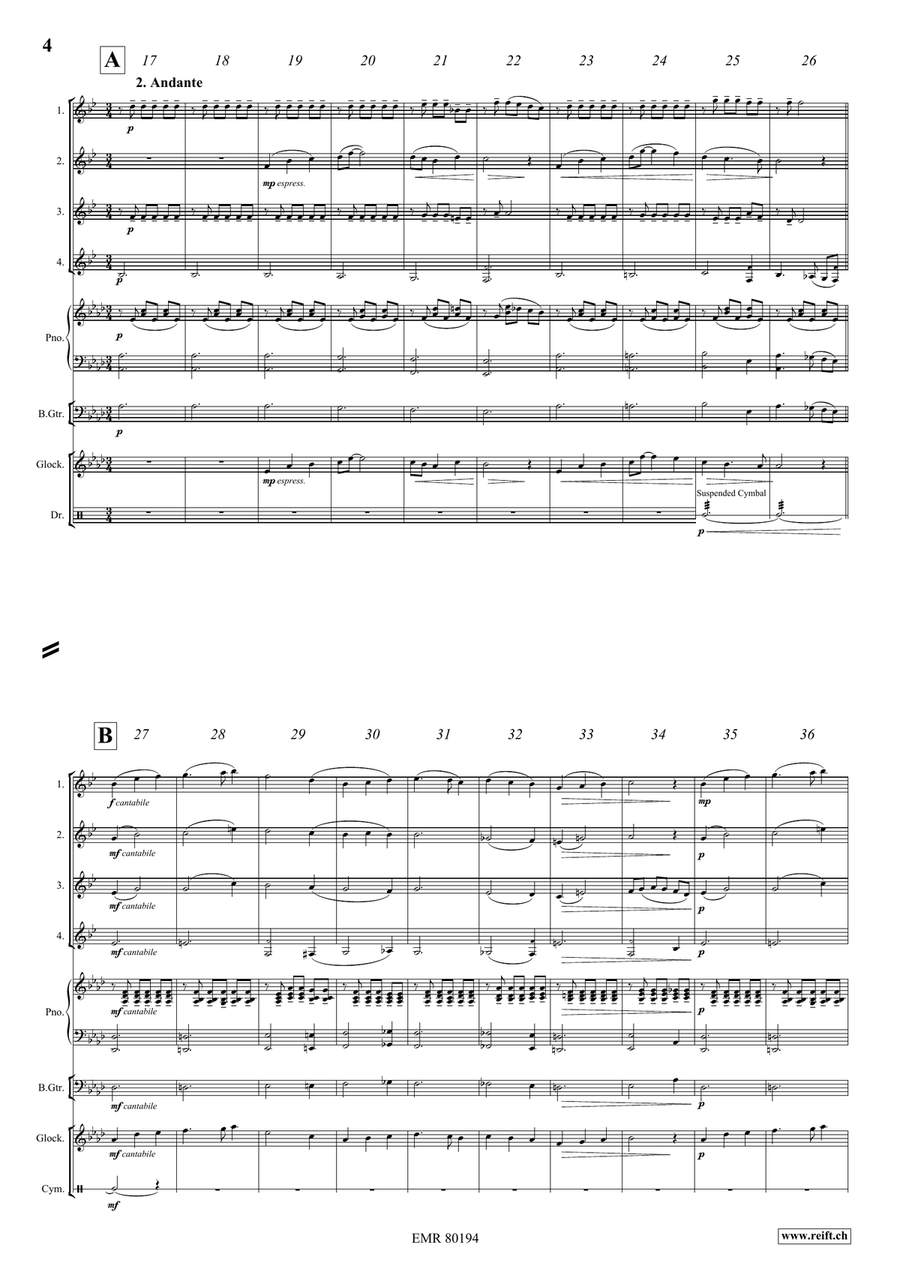 Fantasy In Wonderland Fantasy In Wonderland Euphonium Quartet scores gallery preview page 5