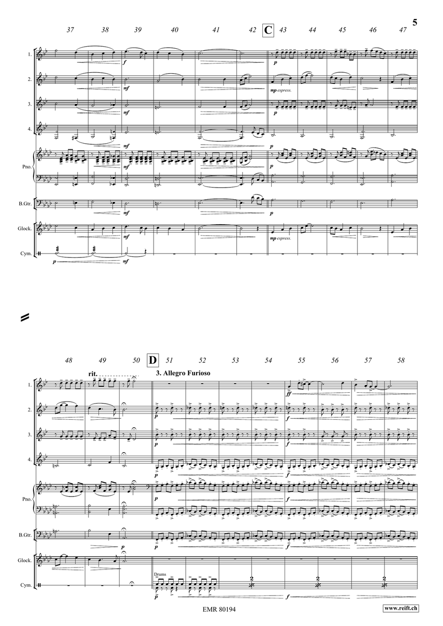 Fantasy In Wonderland Fantasy In Wonderland Euphonium Quartet scores gallery preview page 6