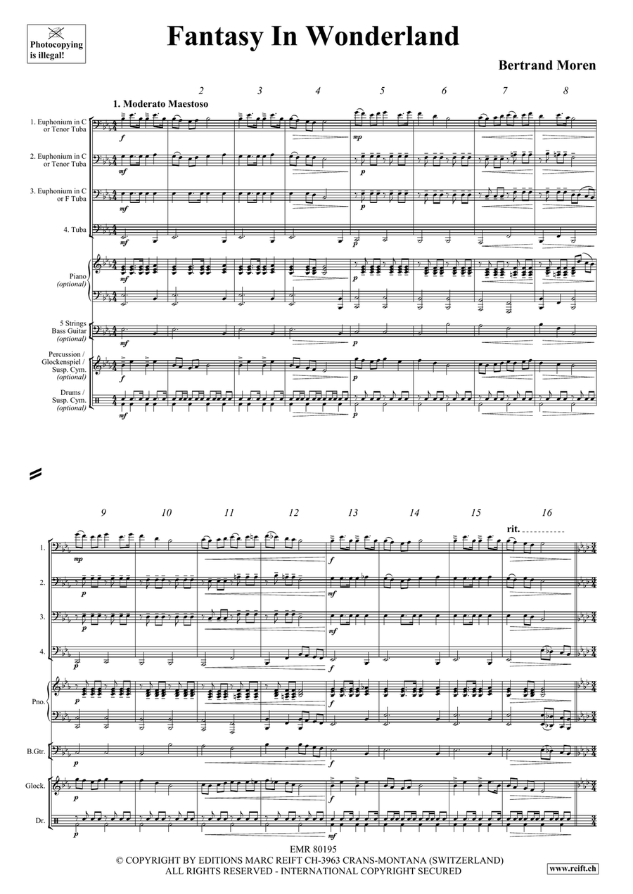 Fantasy In Wonderland Fantasy In Wonderland Tuba Quartet scores gallery preview page 4