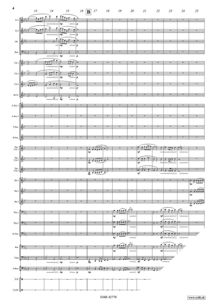 Sunrise Sunrise Concert Band scores gallery preview page 5