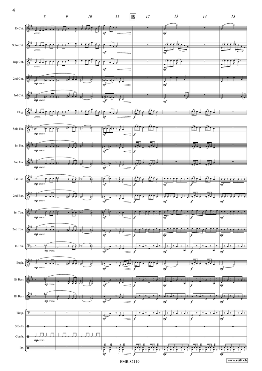 A Christmas Overture A Christmas Overture Brass Band scores gallery preview page 5