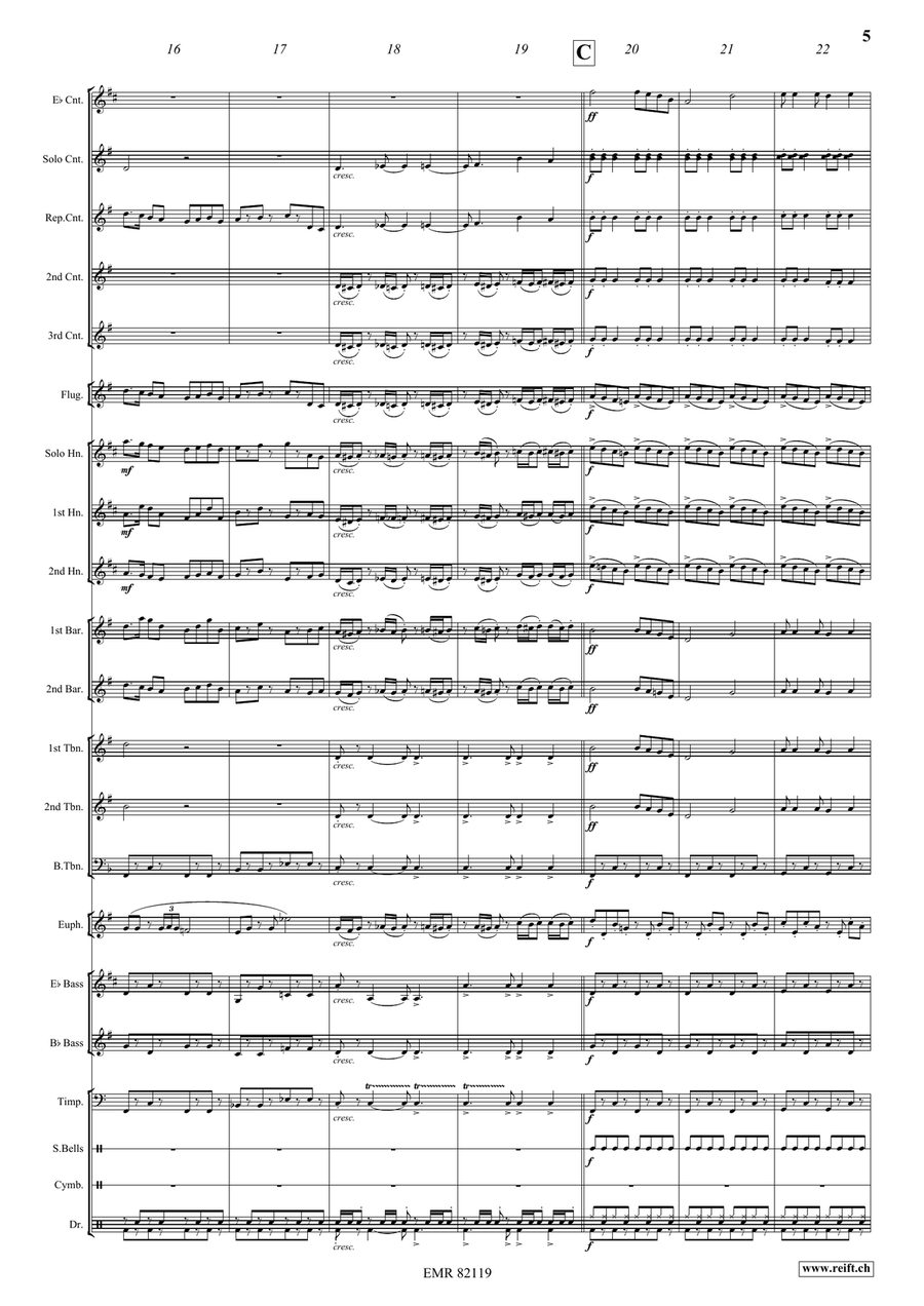 A Christmas Overture A Christmas Overture Brass Band scores gallery preview page 6