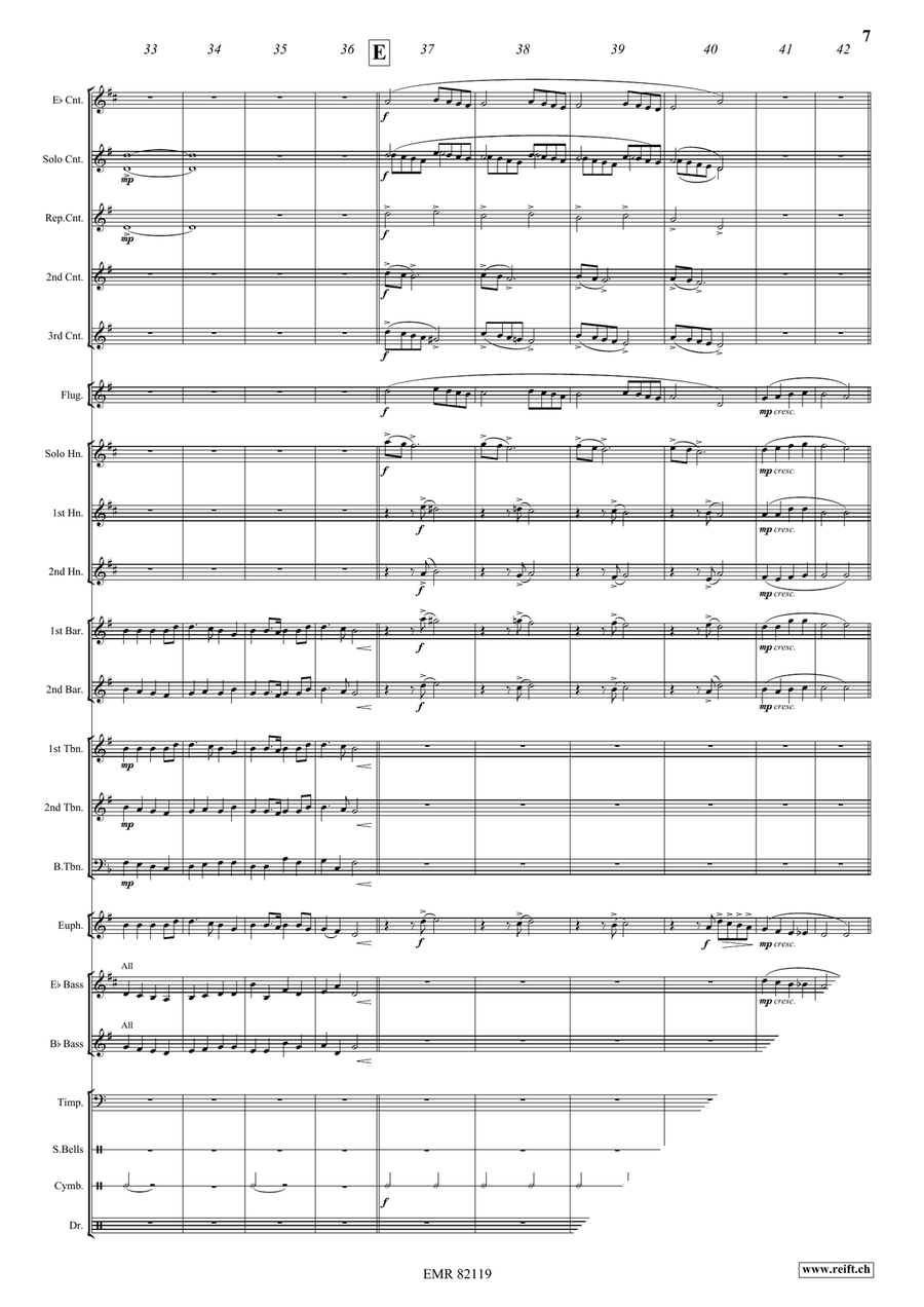 A Christmas Overture A Christmas Overture Brass Band scores gallery preview page 8